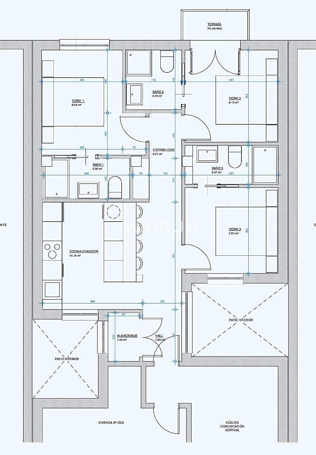 Vivienda de 3 Habitaciones y 3 Baños Ideal Inversores