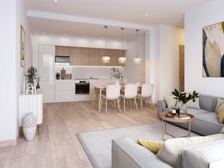 Goizargi Residencial salón y cocina integrada